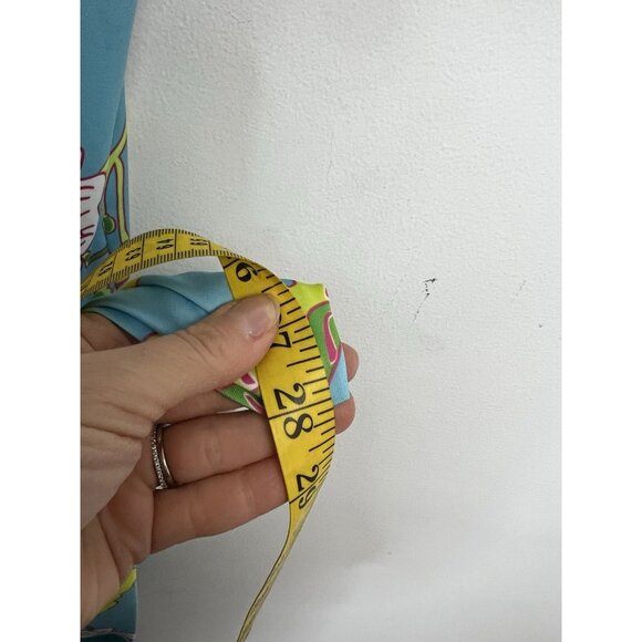 Gretchen Scott Halter Tassel Tie Dress Sz M Mystic Garden NWT Turquoise Floral - Picture 11 of 14